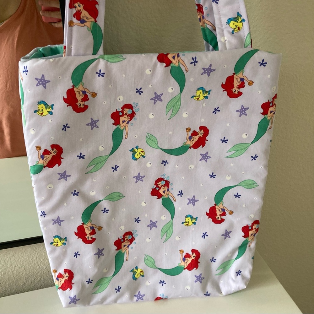 Handmade Little Mermaid Themed Tote Bag